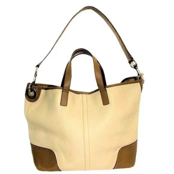 Coach Hadley Leather Medium Duffle Bag #31334 Pebbled Leather